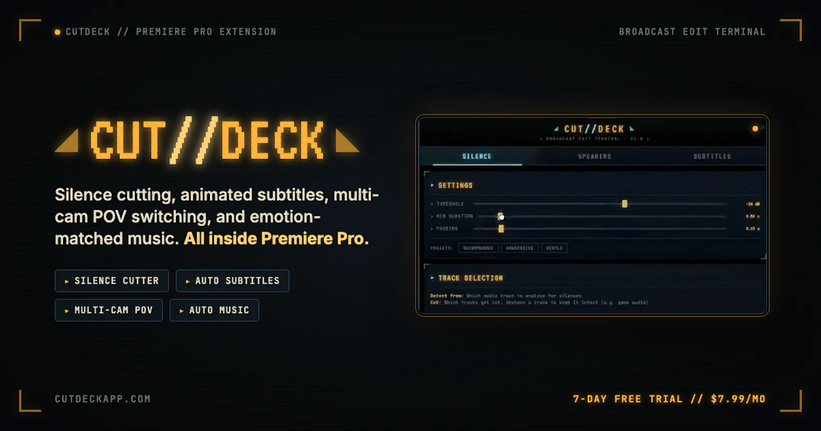 CutDeck screenshot 1