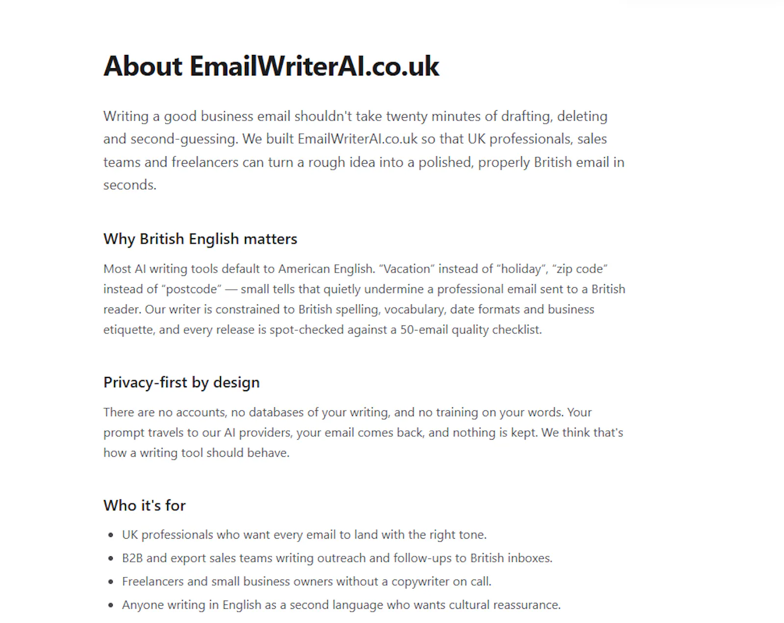 EmailWriter AI screenshot 3