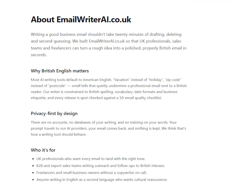 EmailWriter AI screenshot 3