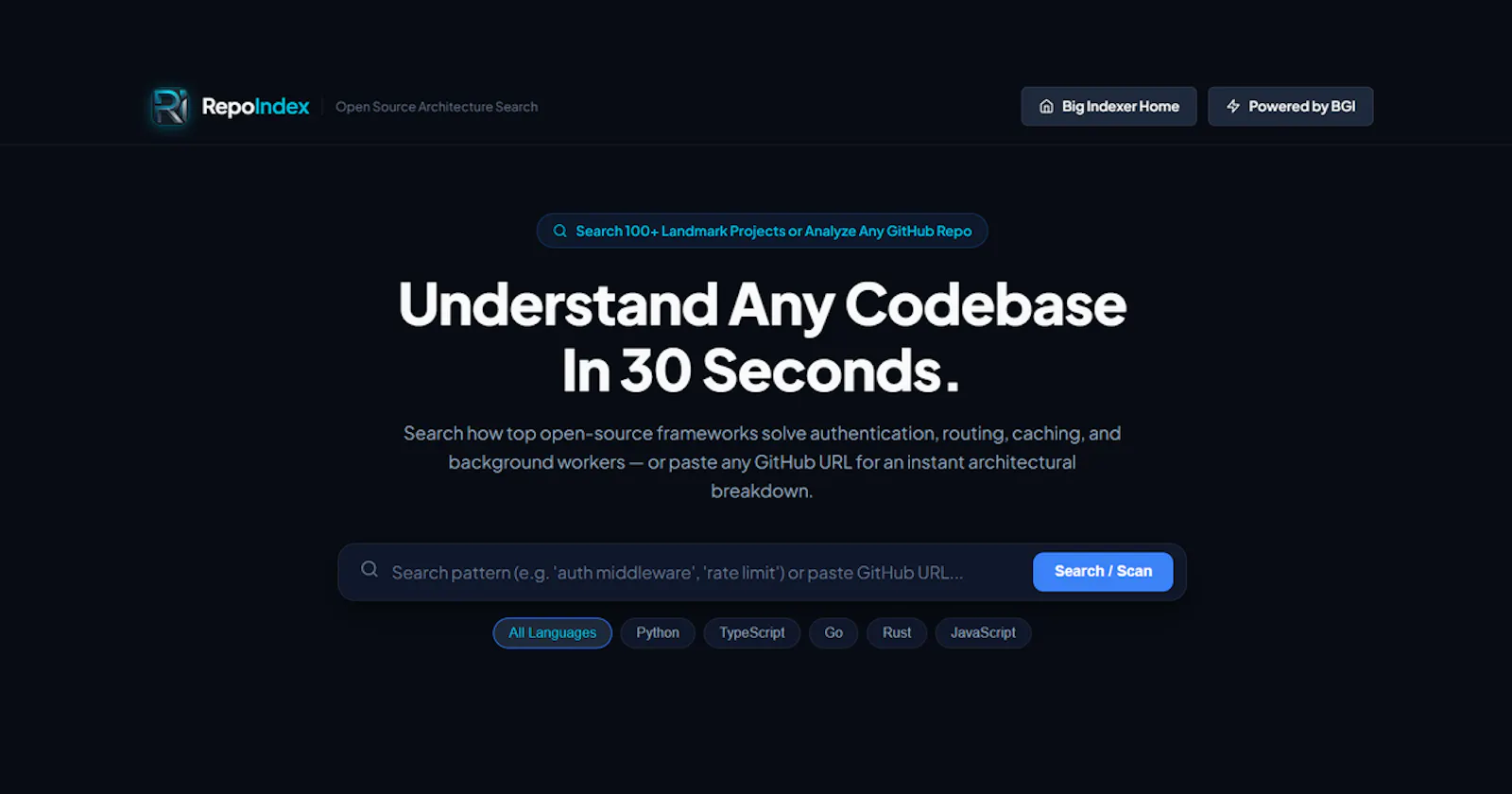 RepoIndex screenshot 1