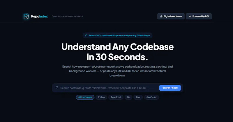 RepoIndex screenshot 1