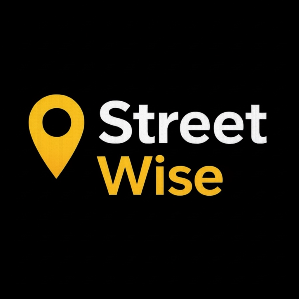StreetWise - Product Hunt launch logo and brand identity