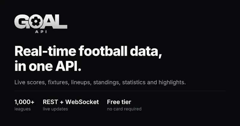 GOAL API screenshot 1