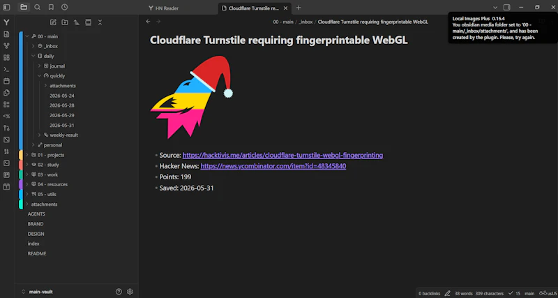HN Reader screenshot 2