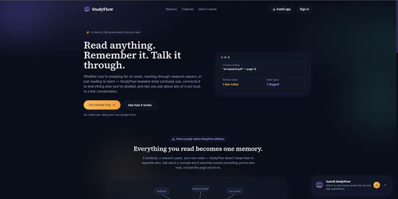 StudyFlow screenshot 2
