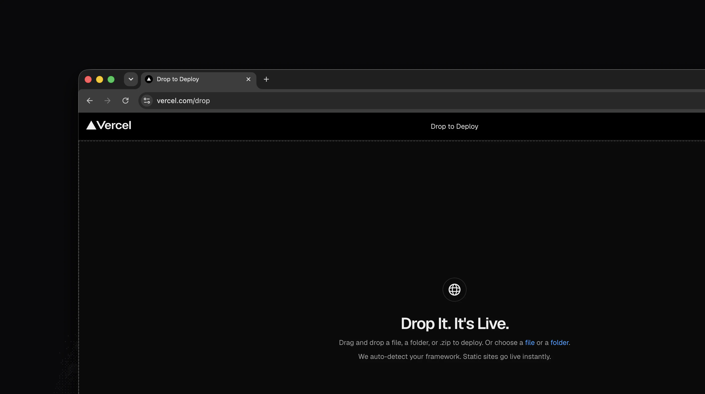Vercel Drop screenshot 1