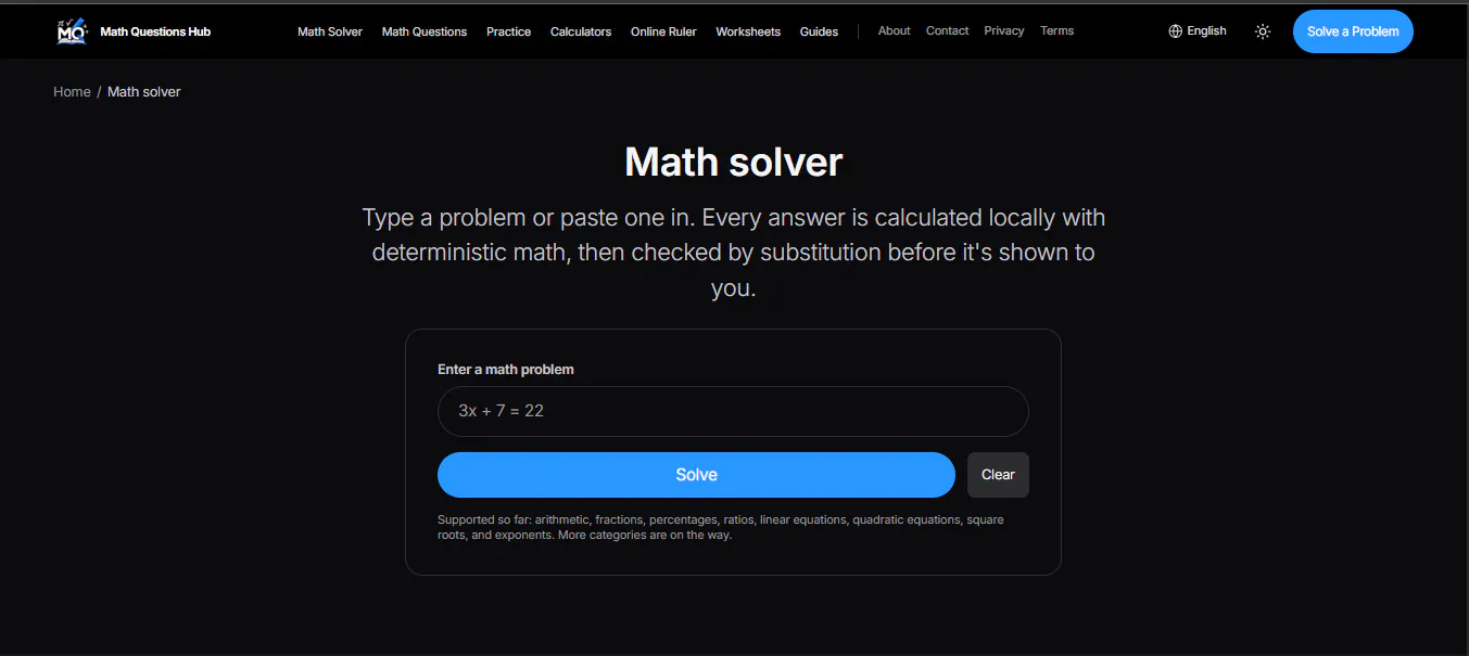 Math Questions Hub gallery image