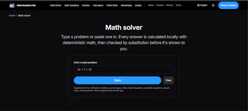 Math Questions Hub gallery image