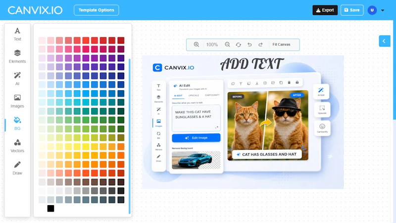 Edit Image with Canvix Chrome Extention screenshot 2