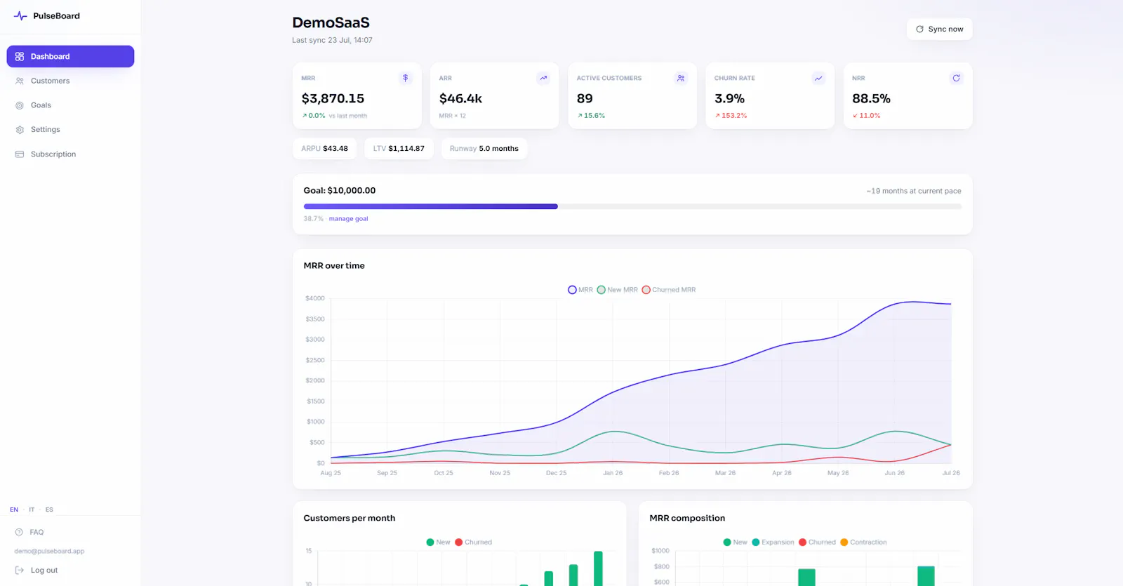 PulseBoard screenshot 1
