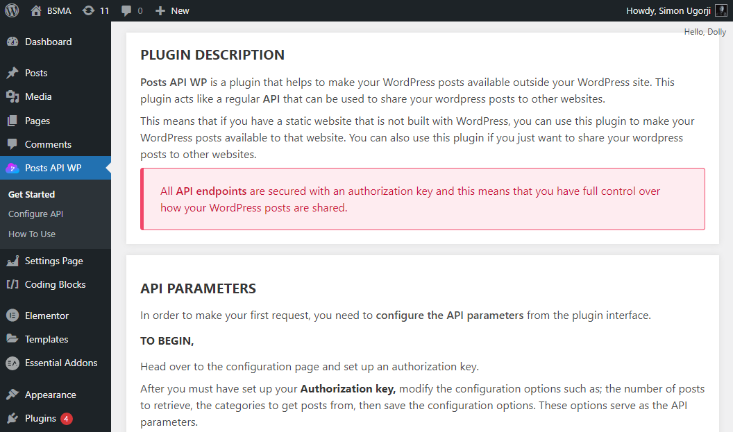 Media Posts API WP 5