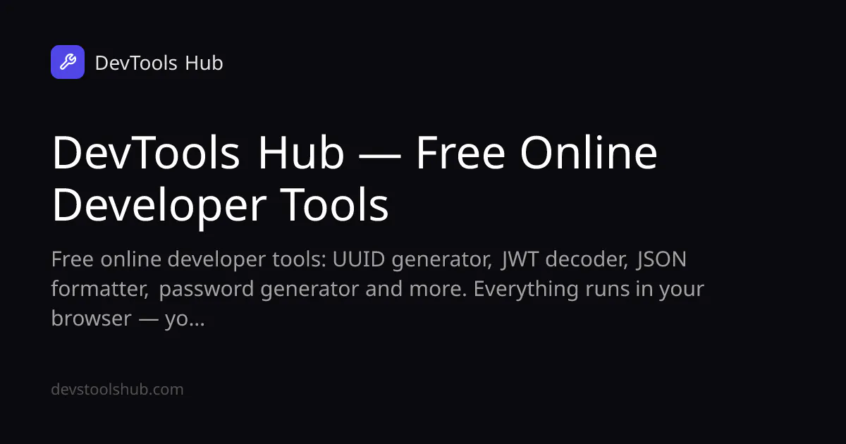 DevTools Hub gallery image