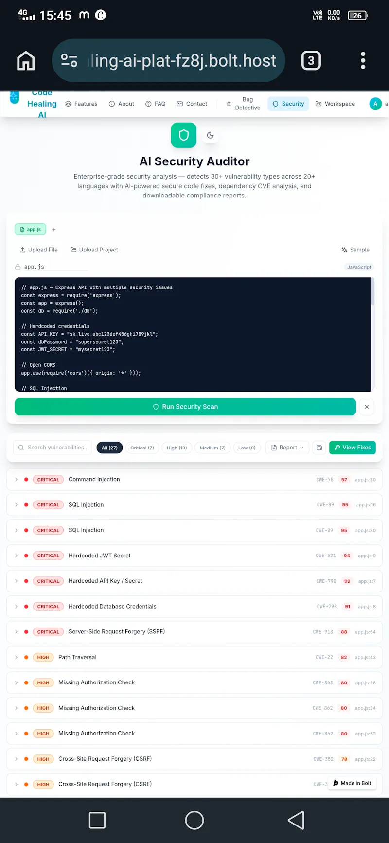 Code Healing AI screenshot 3