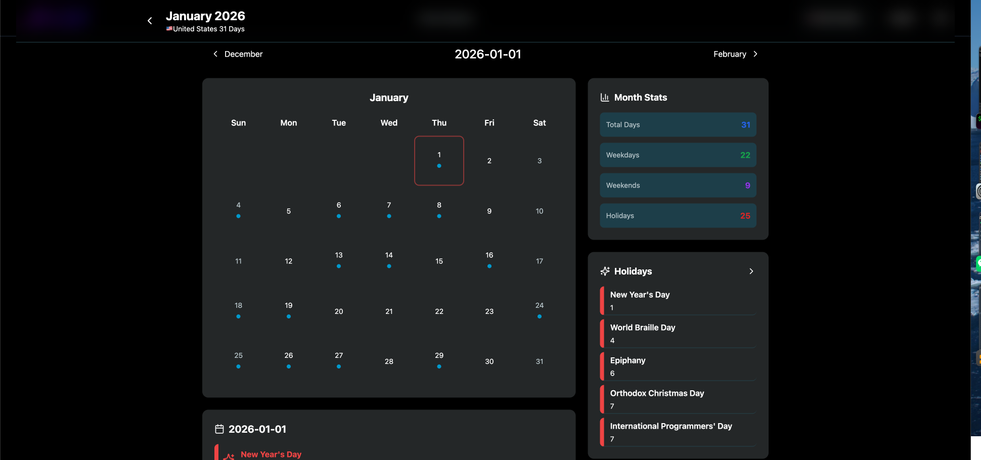 2026 Calendar gallery image