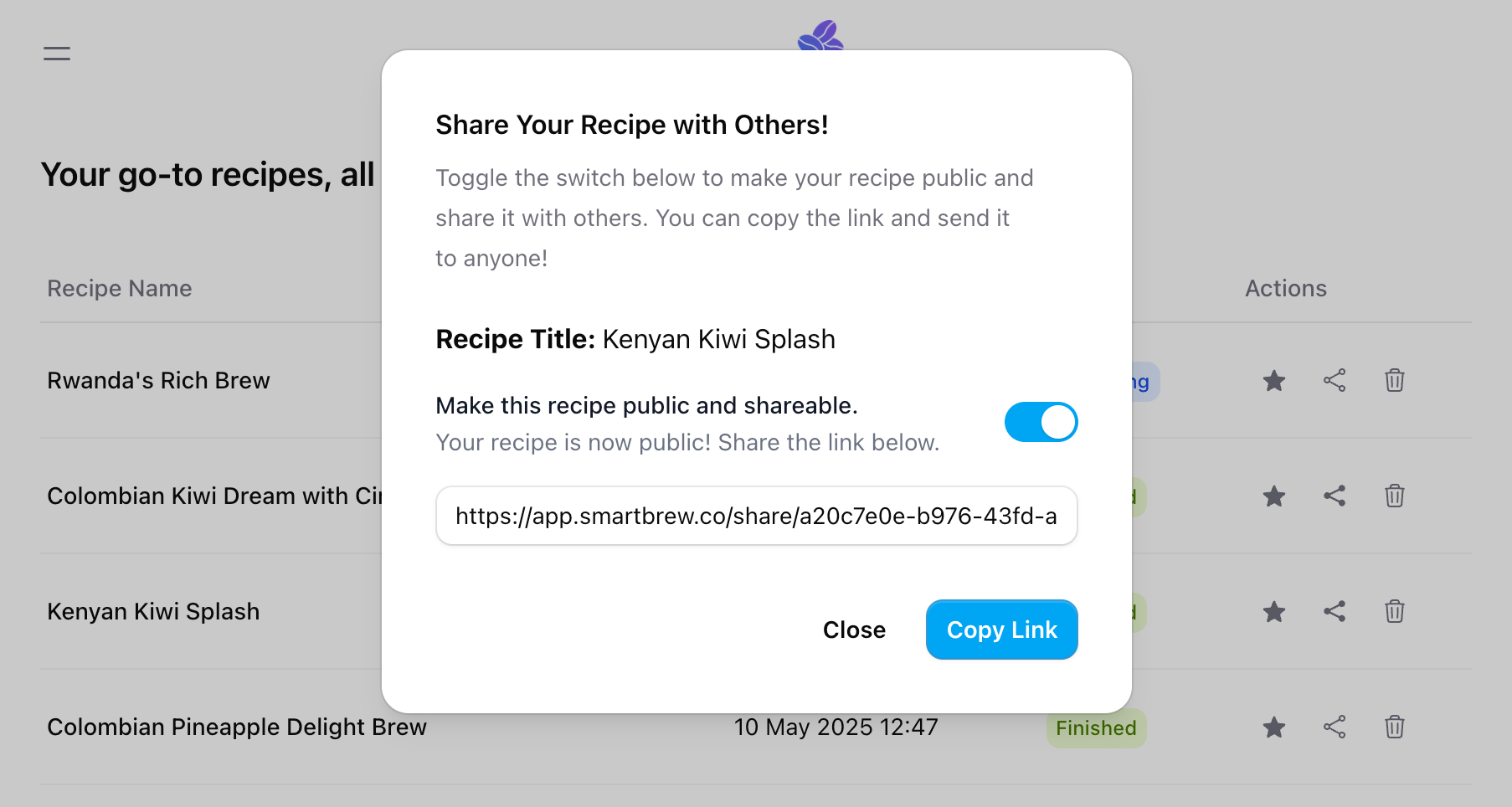 SmartBrew - Screenshot 4 showing product features and functionality