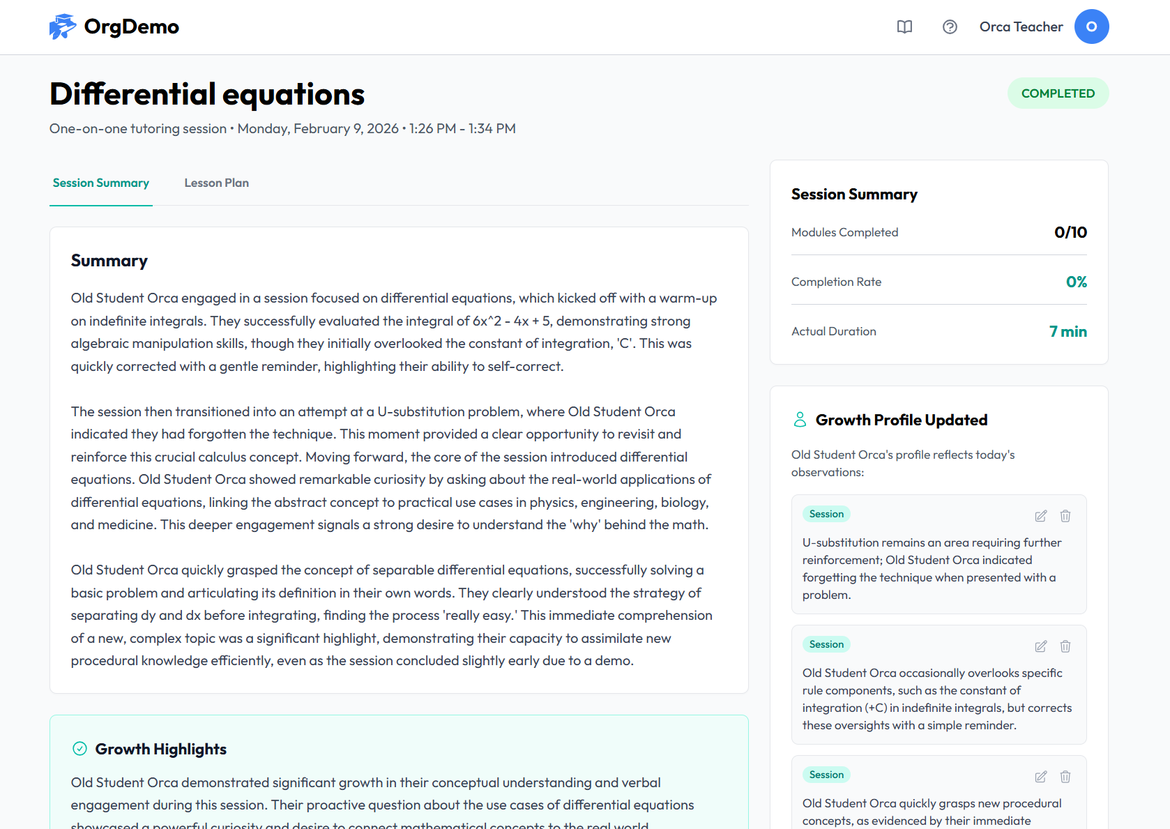 LessonOrca gallery image