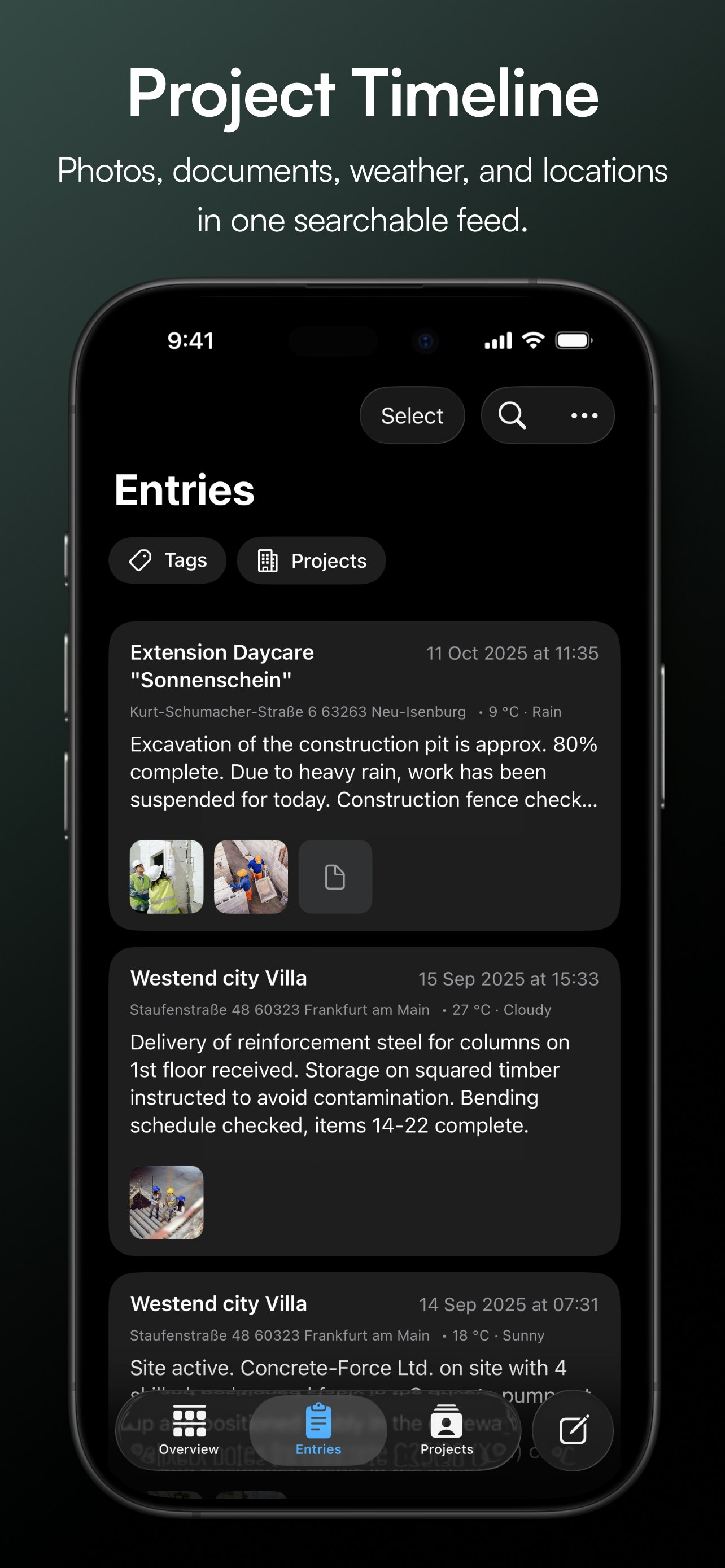siteLog App gallery image