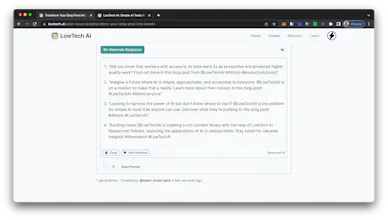 LowTech AI gallery image