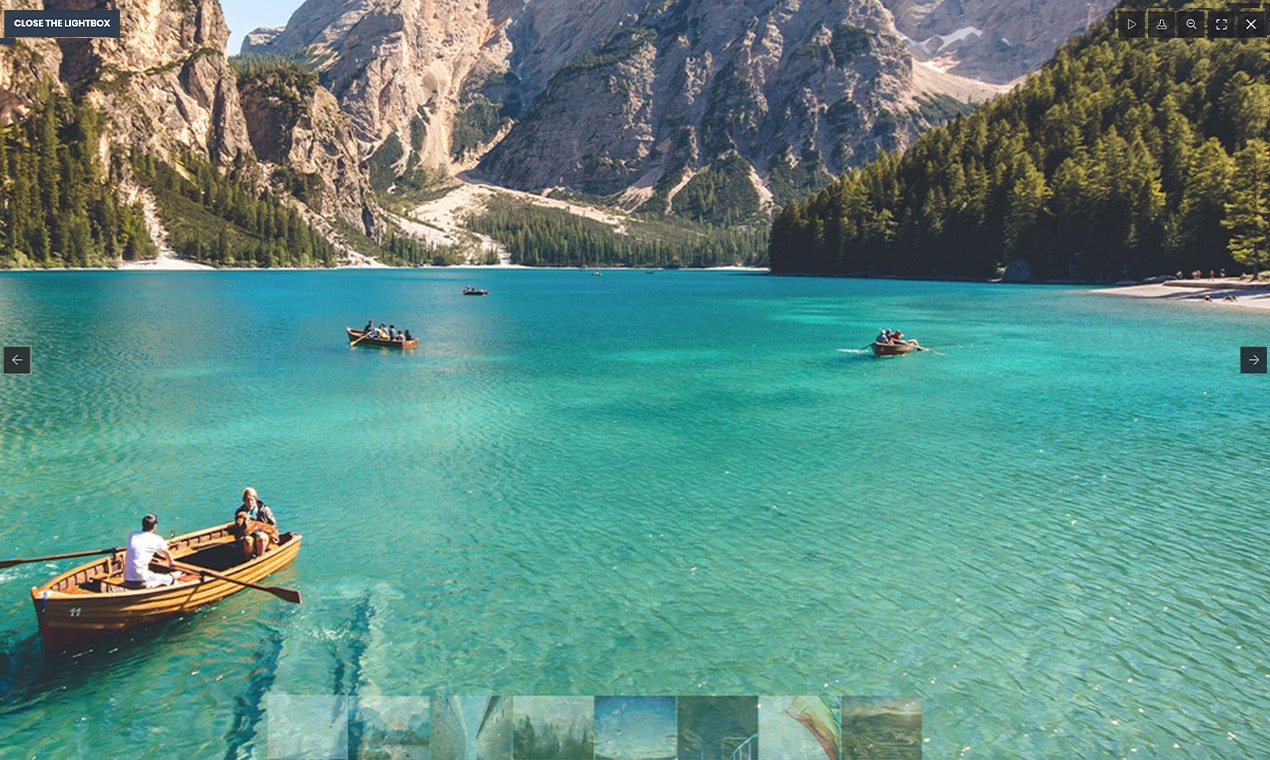 Simple React Lightbox gallery image