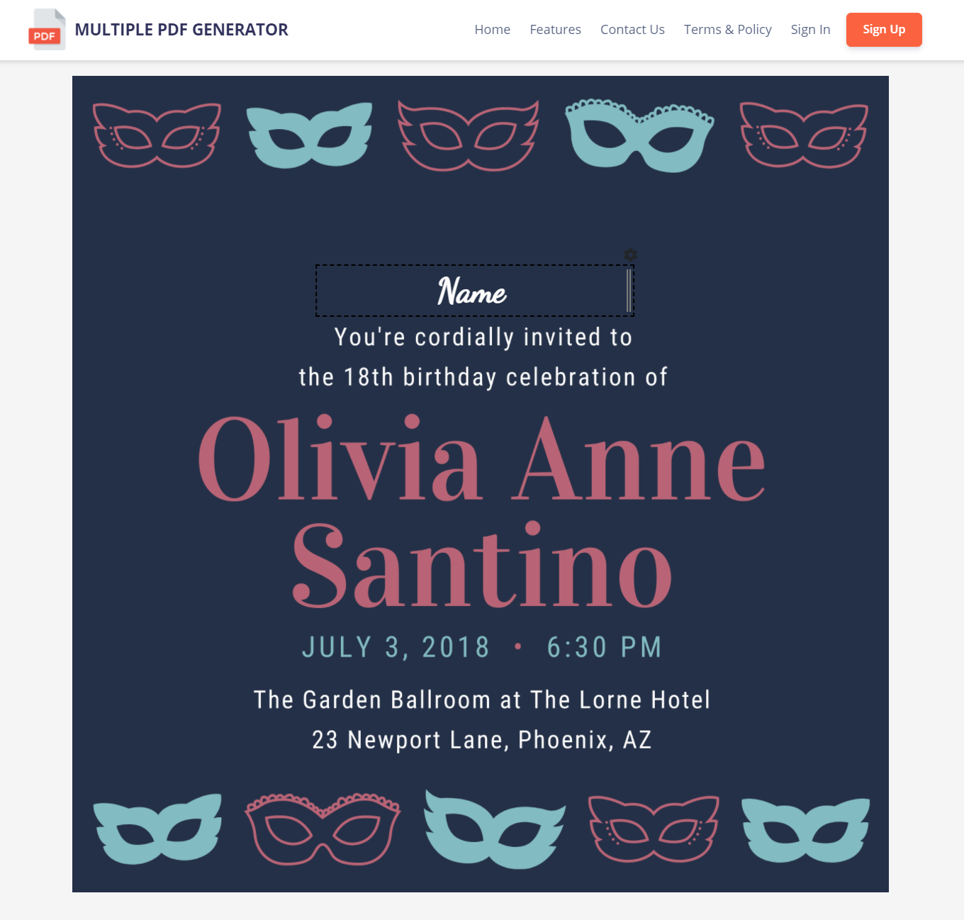 Multiple PDF Generator gallery image