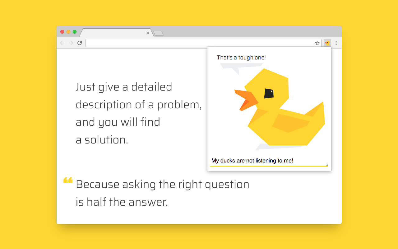 Rubber Ducky A psychologybased problem solving technique Product Hunt