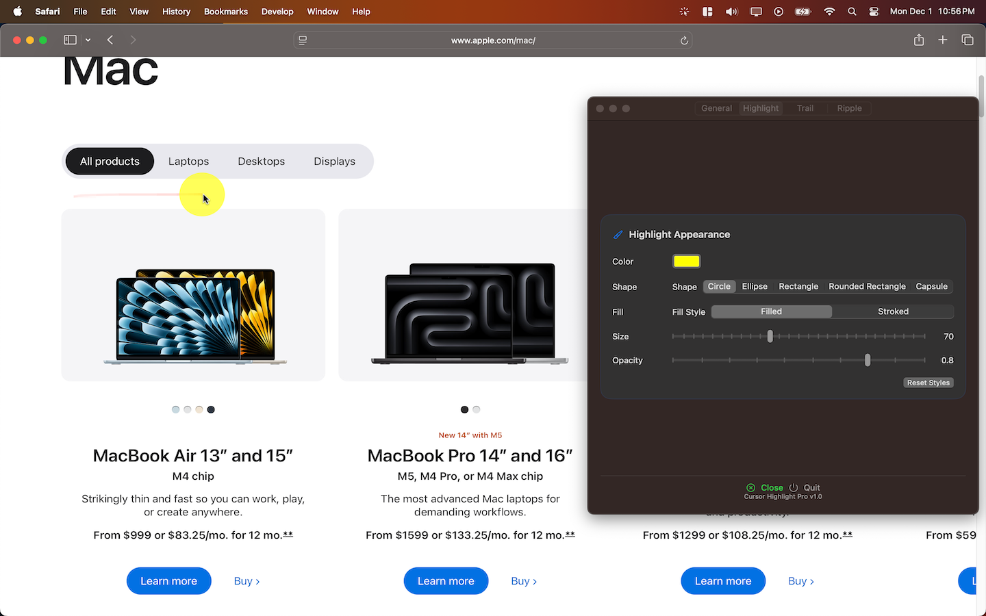Cursor Highlighter Pro gallery image