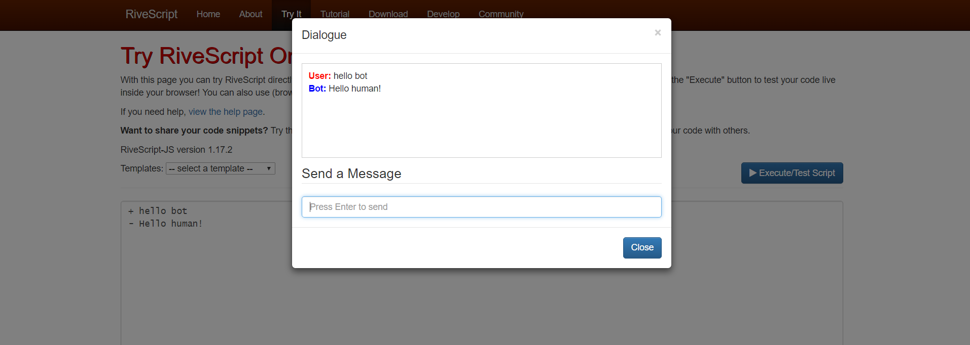 RiveScript gallery image