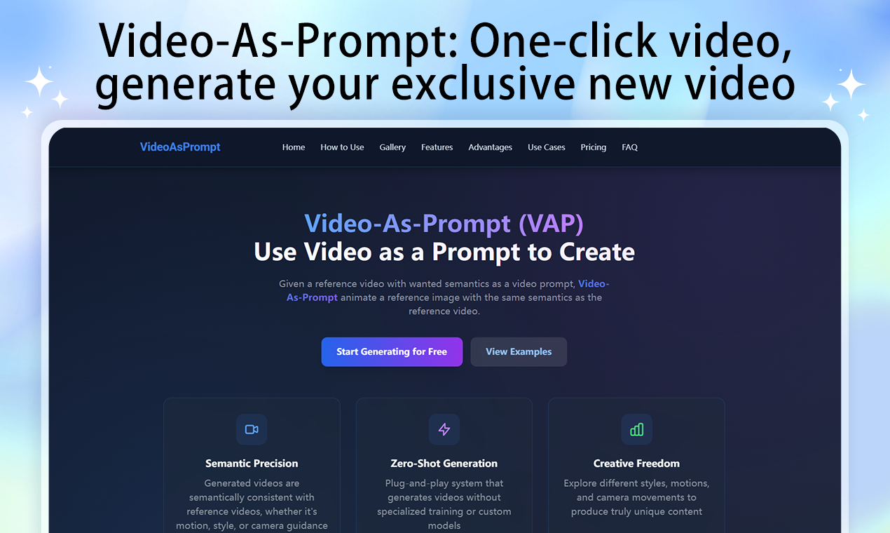 Video-As-Prompt gallery image