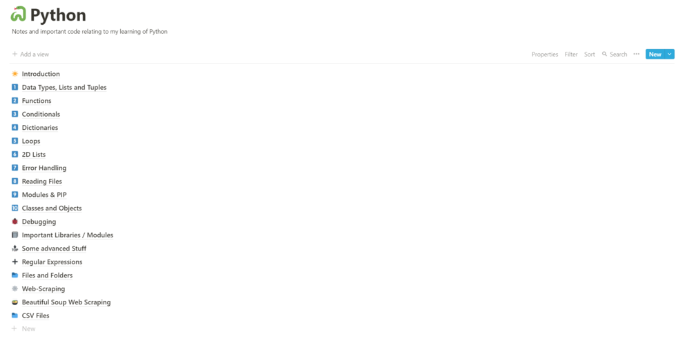 Python MicroNotes on Notion gallery image