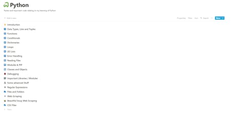 Python MicroNotes on Notion gallery image