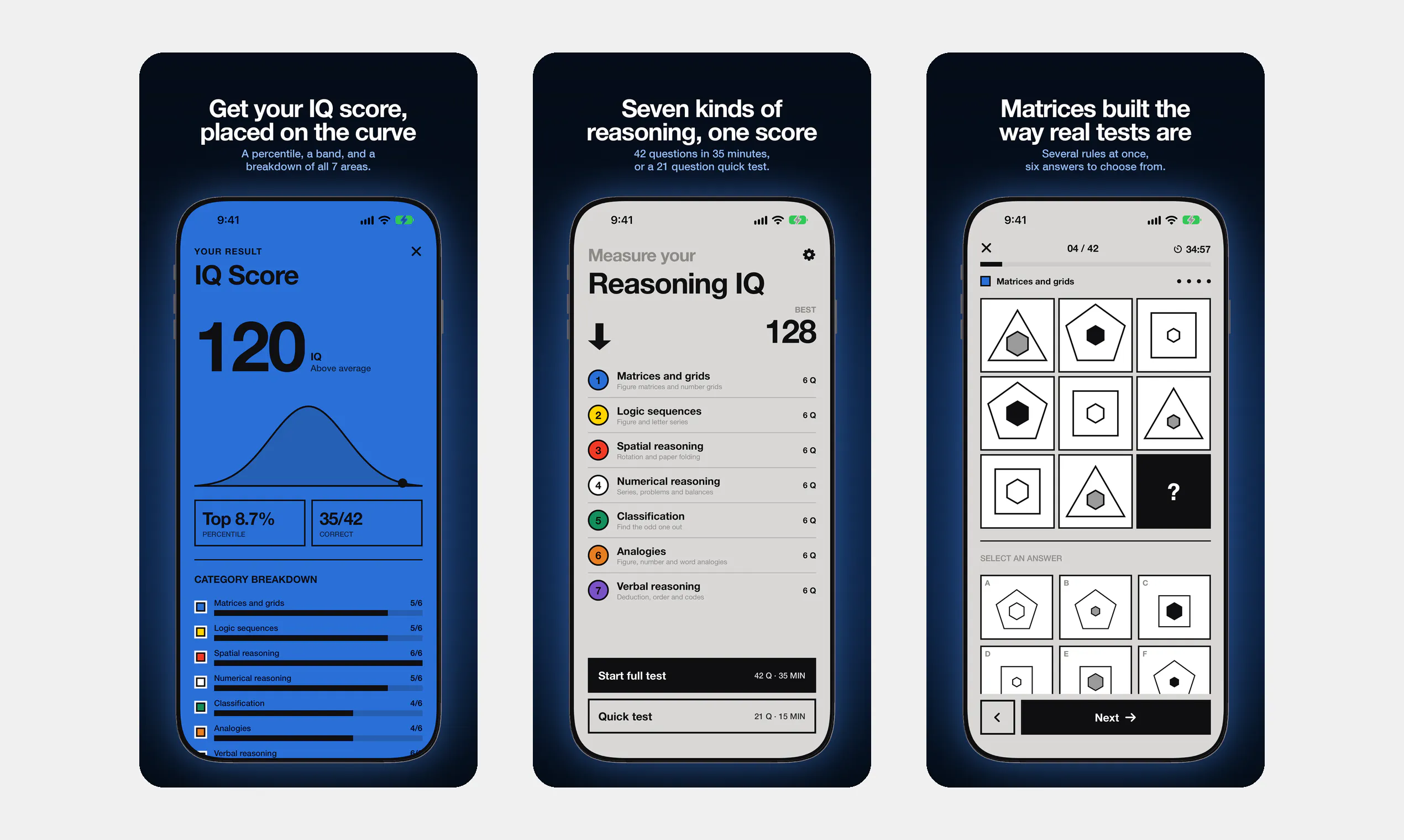 IQ Test: Reasoning Score gallery image
