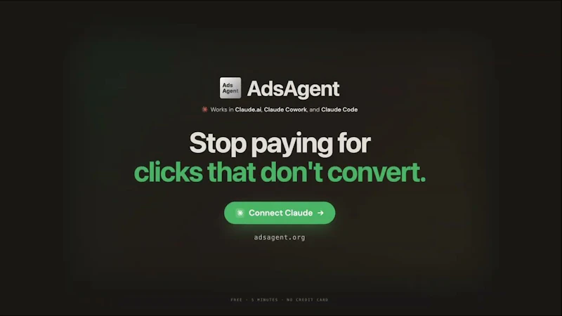 AdsAgent  screenshot 1 (video preview)
