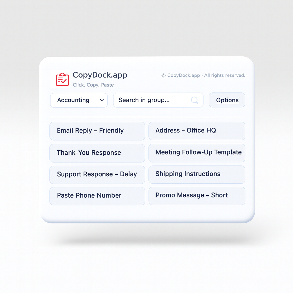 CopyDock.app - Main product screenshot demonstrating key features and user interface