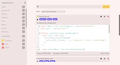Snippet Store gallery image