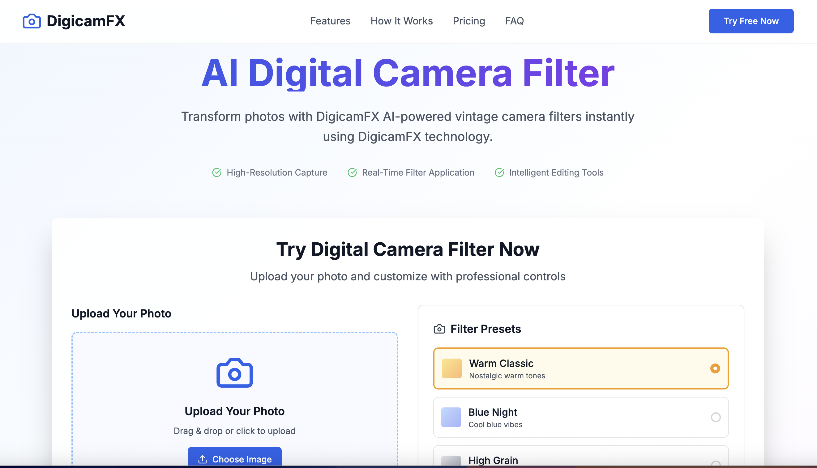 Média Filtre d'appareil photo numérique - Filtre d'appareil photo numérique - outil d'effets photo vintage AI 1