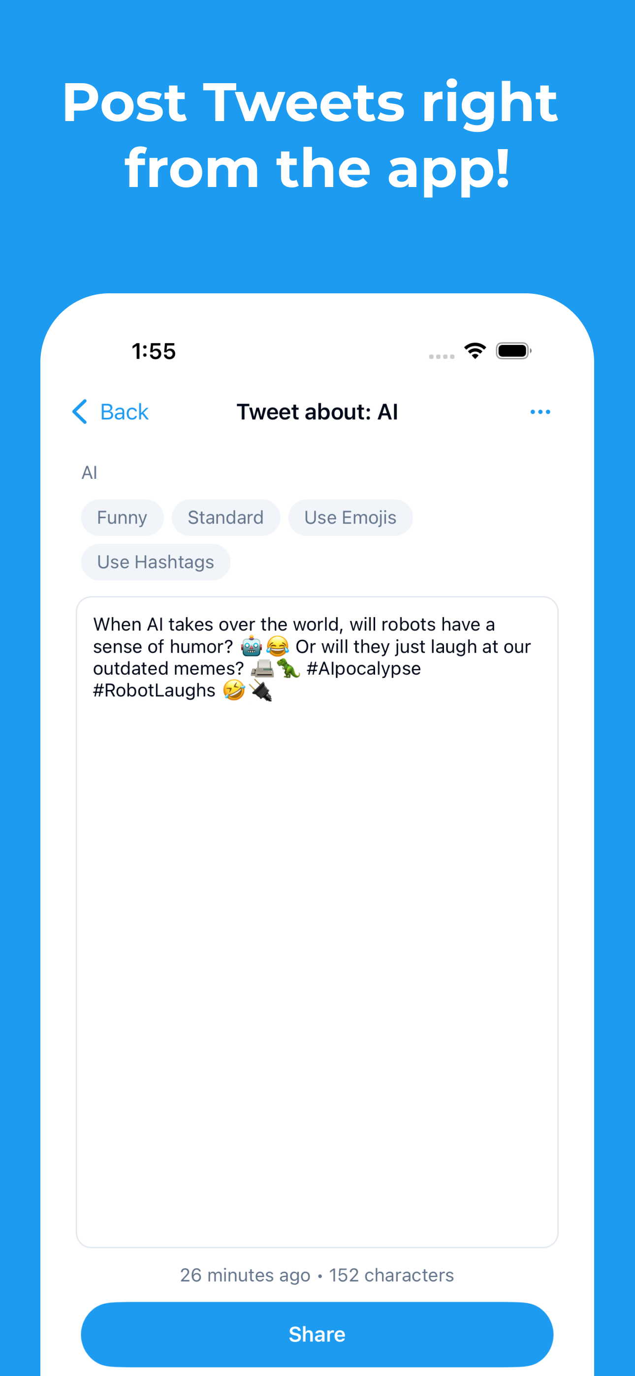 Tweet AI - AI Tweet Generator - สร้างทวีตที่น่าสนใจด้วยทวีต AI media 6