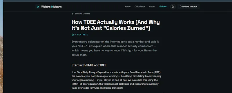 Weighs & Means screenshot 2