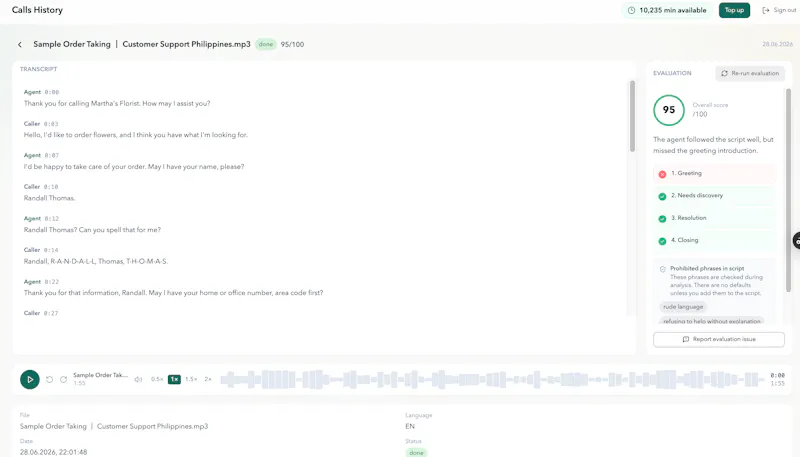 Call Trace screenshot 2