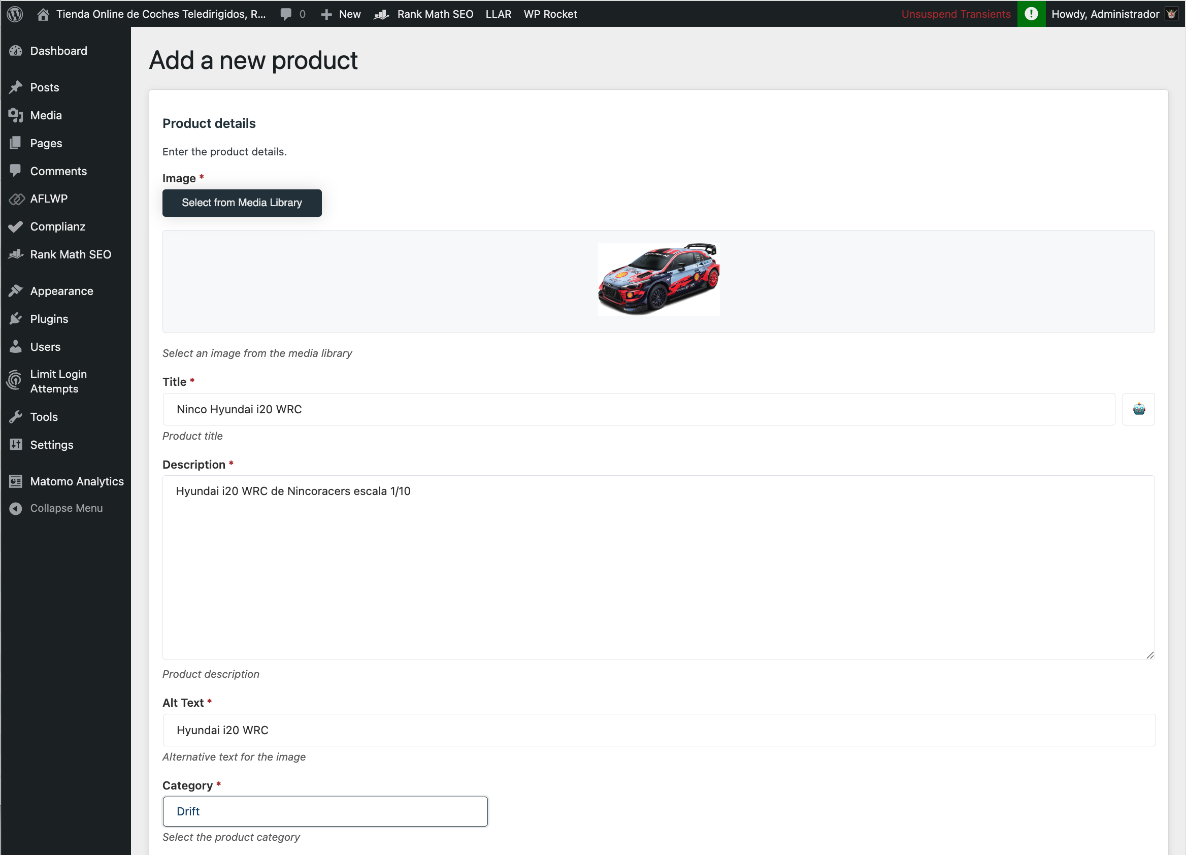 AFLWP - Affiliates Wordpress - Screenshot 2 showing product features and functionality