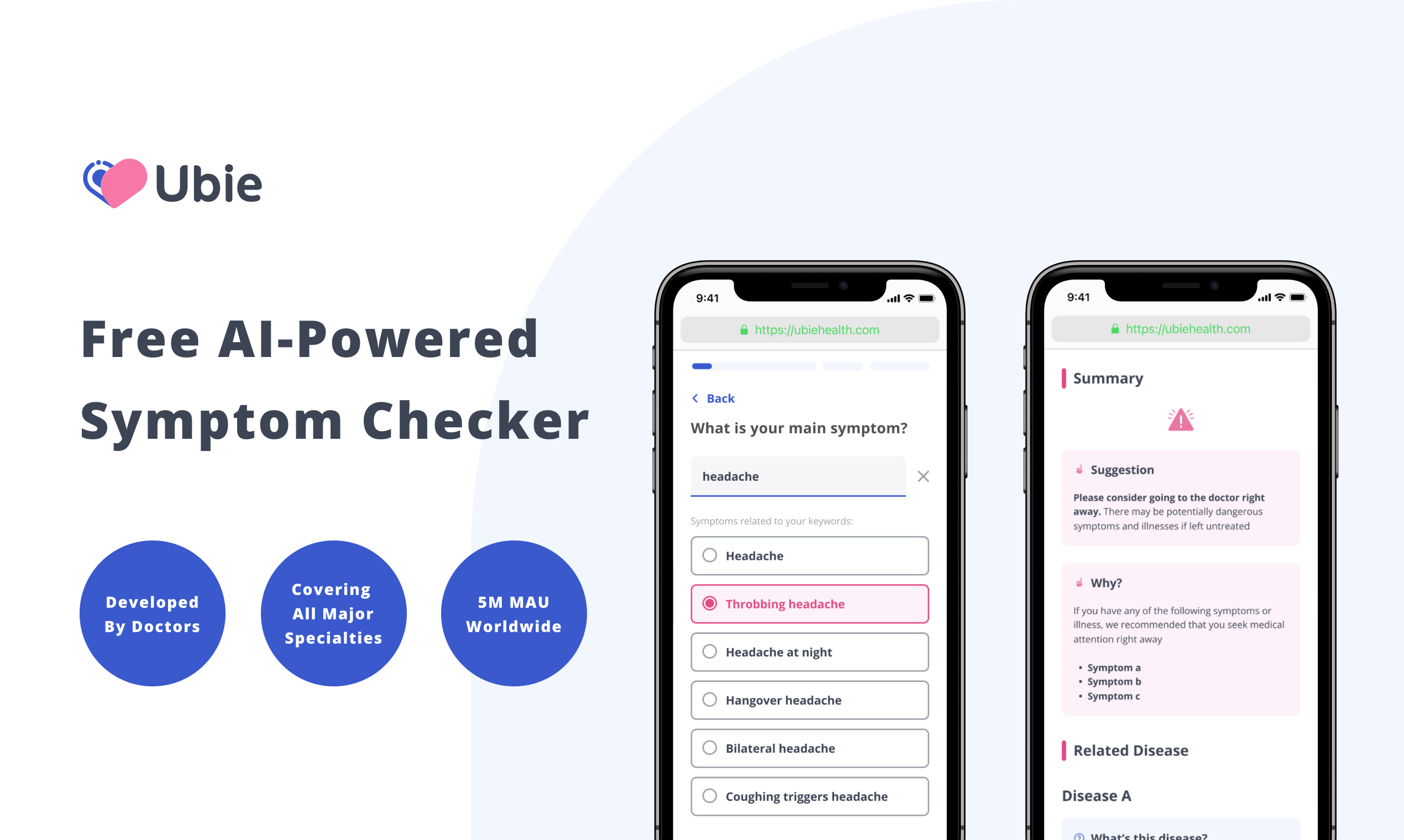 Ubie AI Symptom Checker - Product Information, Latest Updates, and Reviews  2023 | Product Hunt