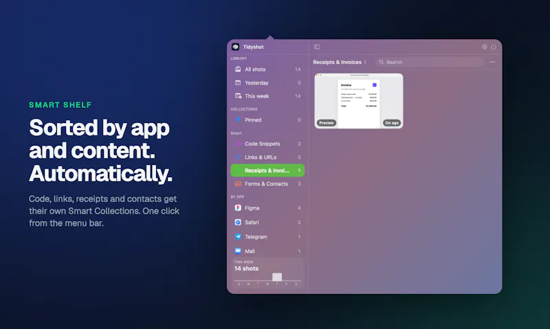 Tidyshot screenshot 5