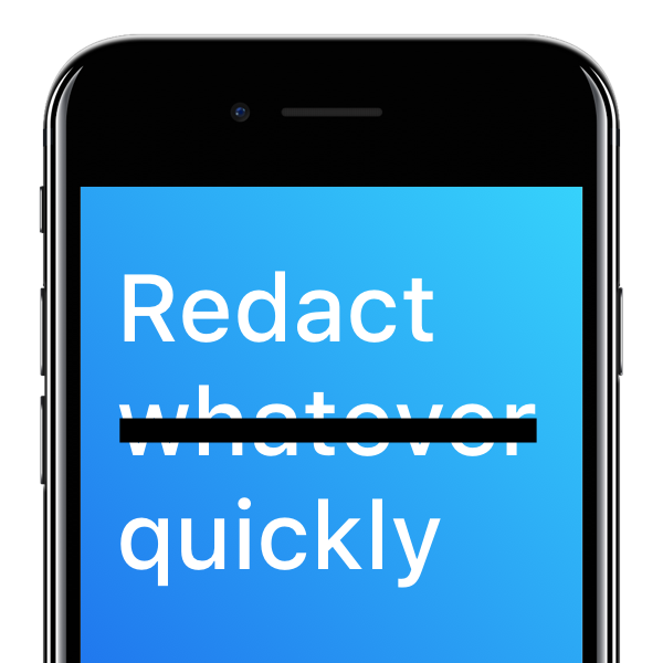 Redacted for iOS