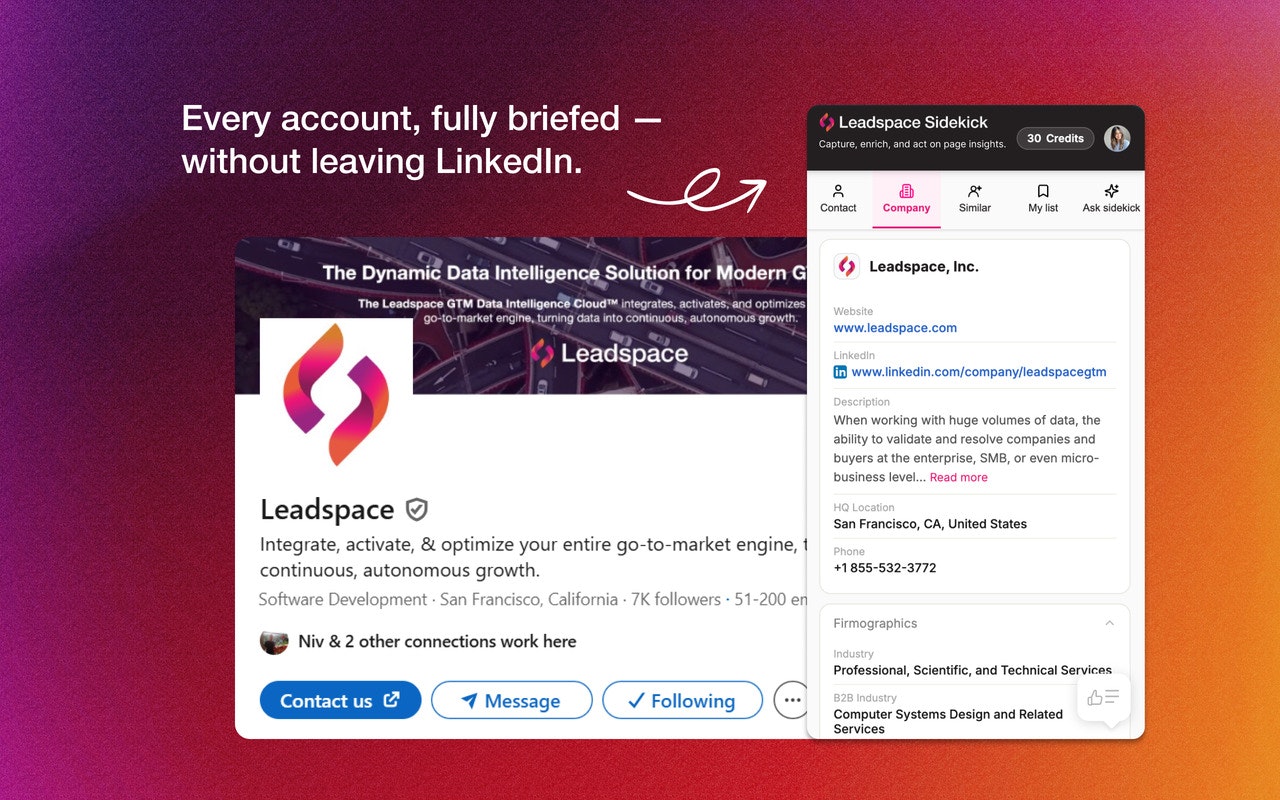 Leadspace Sidekick gallery image