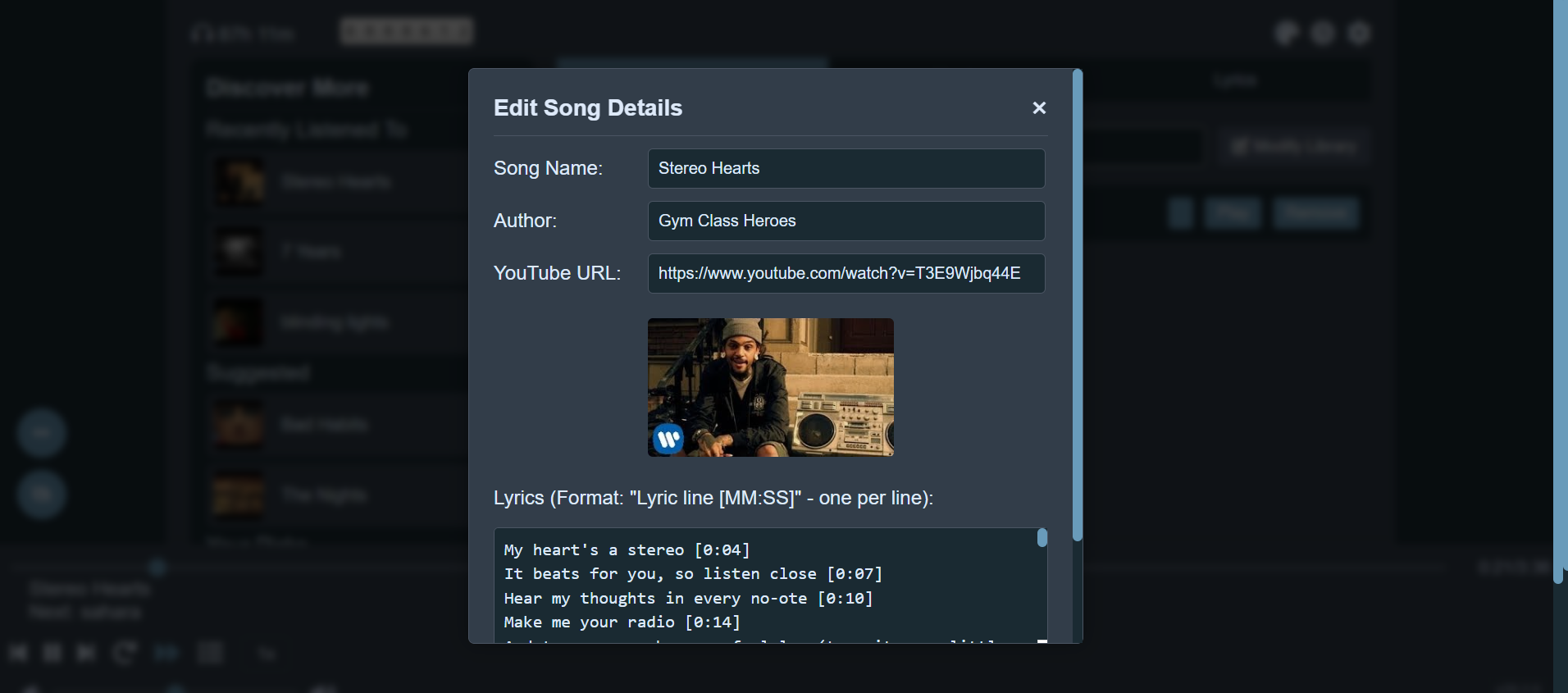 Sitio web de Music Player Ultimate media 3