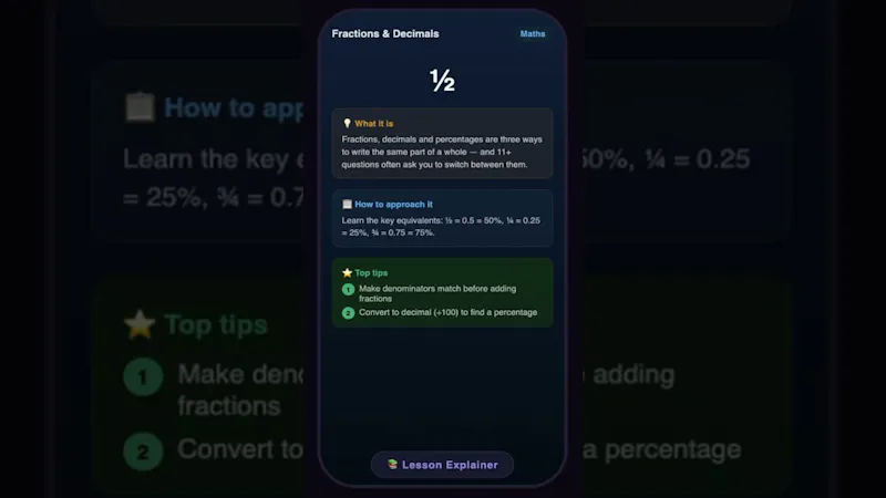 Strive with Leo — 11+ Exam App screenshot 1 (video preview)