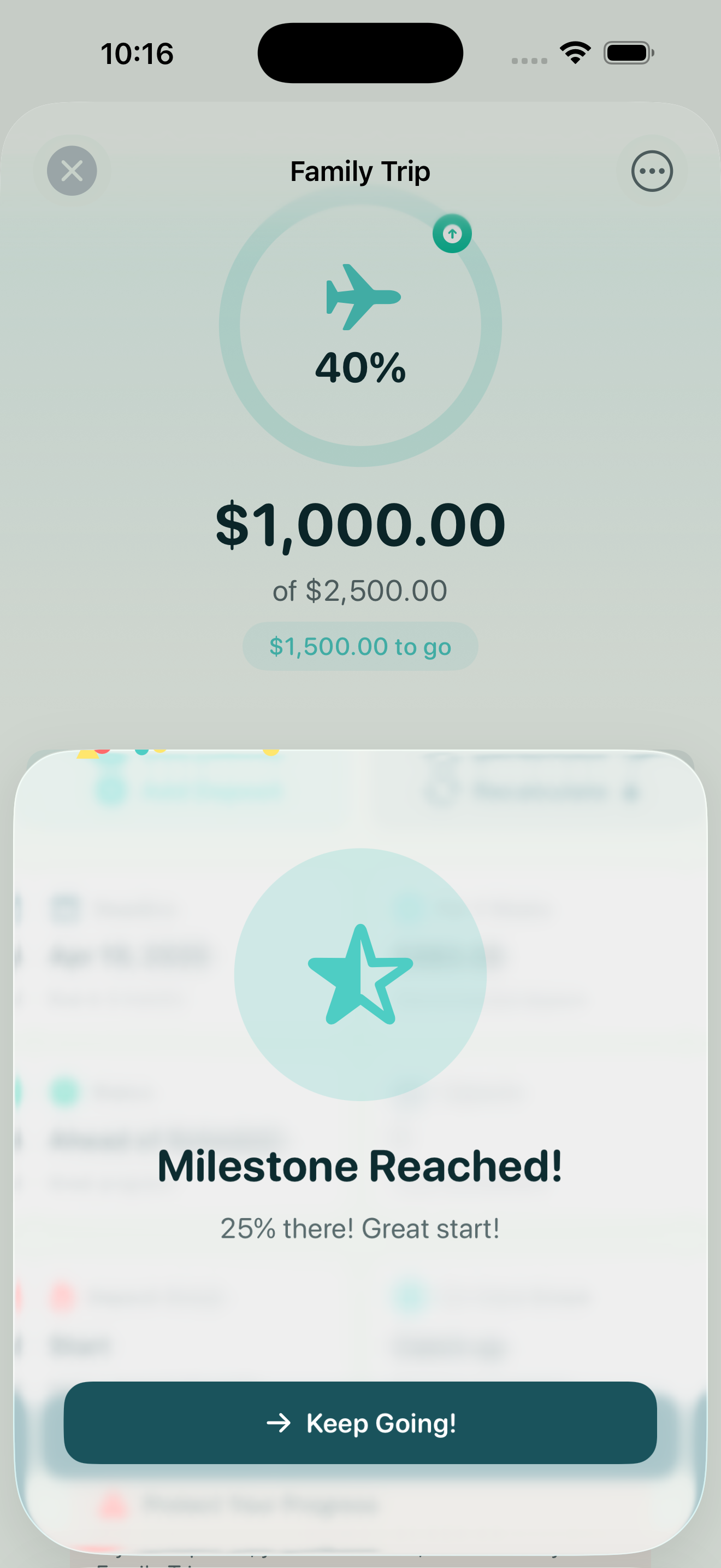 DreamsJar - Save With a Purpose - Screenshot 2 showing product features and functionality