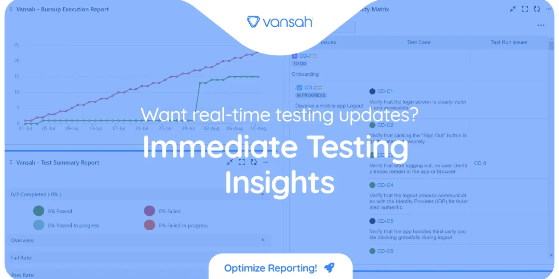 Vansah Test Management For Jira product banner