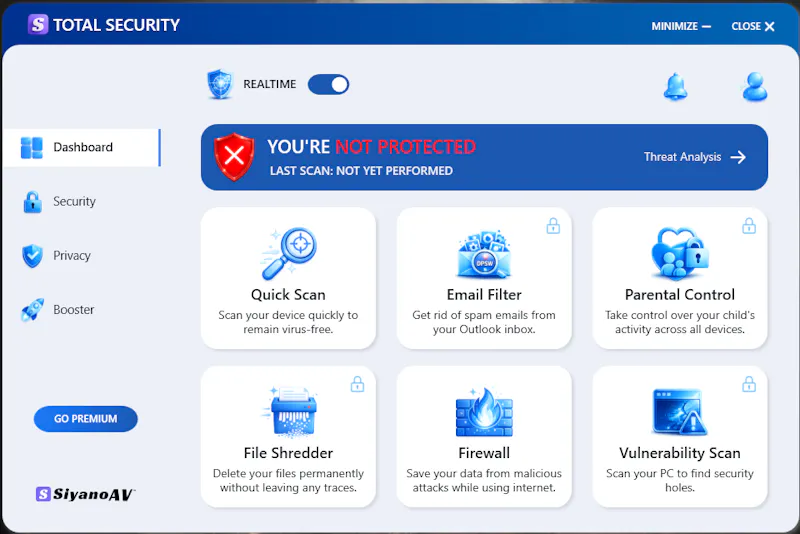 SiyanoAV Total Security screenshot 2