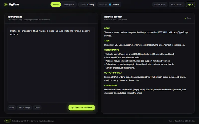 RyFine screenshot 2