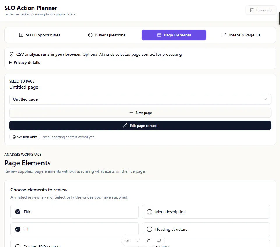 SEO Action Planner gallery image